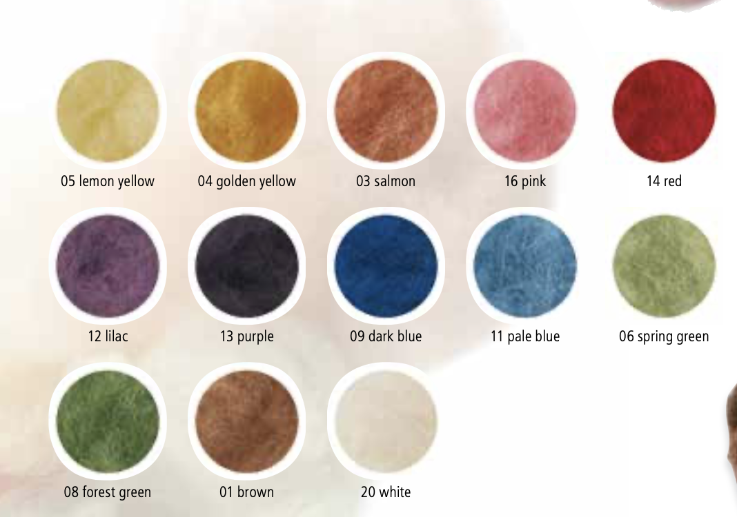 Filges Lana de cuento de hadas teñida con plantas - 3,5 oz./100 g - un solo color